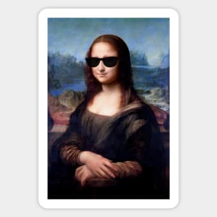 Cool Mona Lisa Sticker